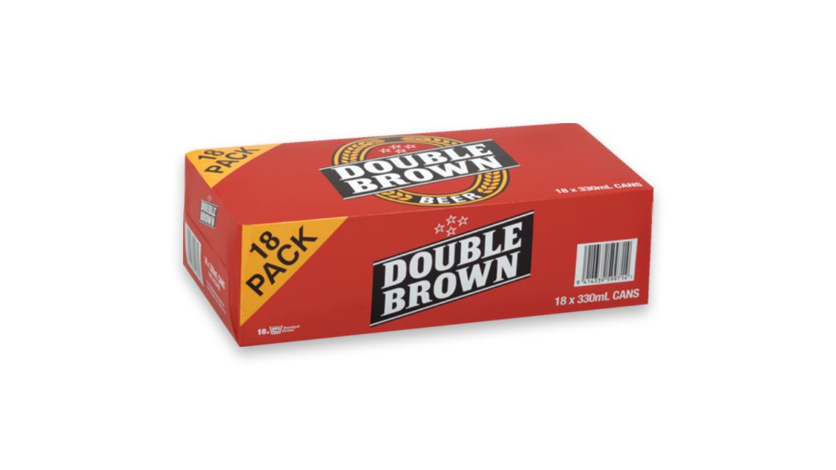 Double Brown Cans 18x330ml | 4.0% ABV