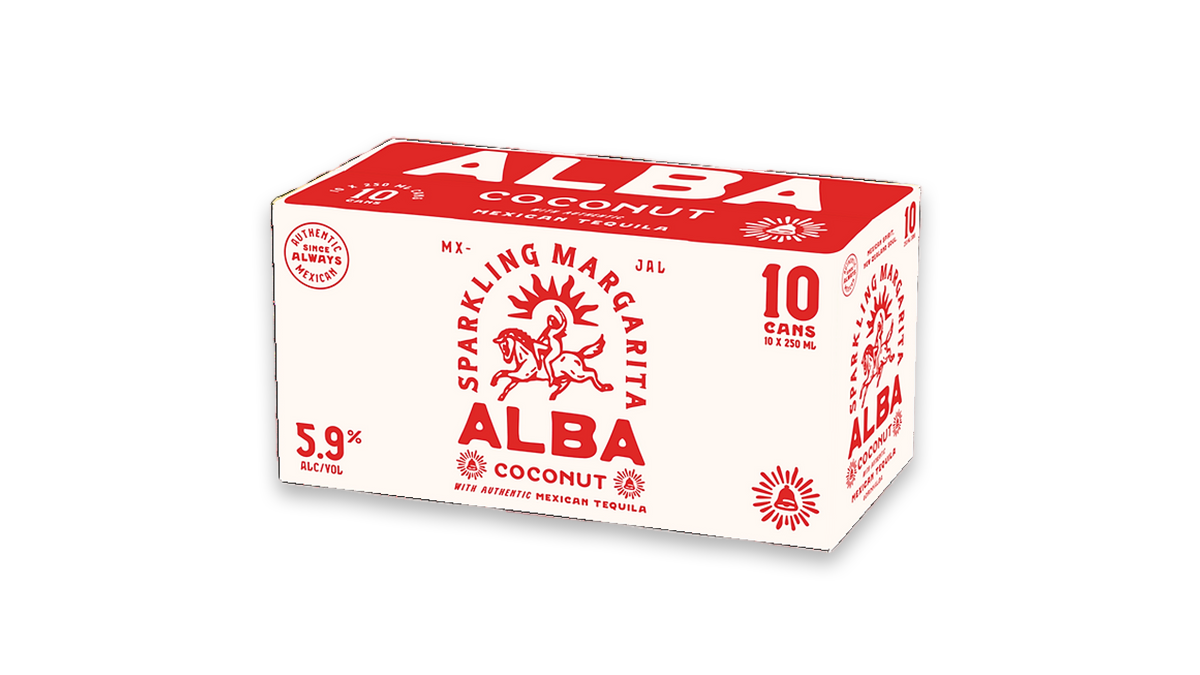 Alba Tequila Coconut Margarita Cans 10x250ml | 5.9% ABV