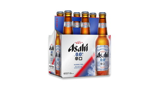 Asahi 0% Bottles 6x330ml | 0.0% ABV