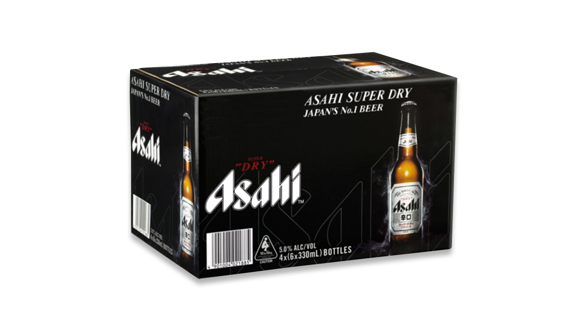 Asahi Bottles 24x330ml | 5.0% ABV