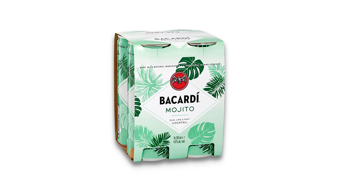 Bacardi Mojito 4x250ml | 4.8% ABV