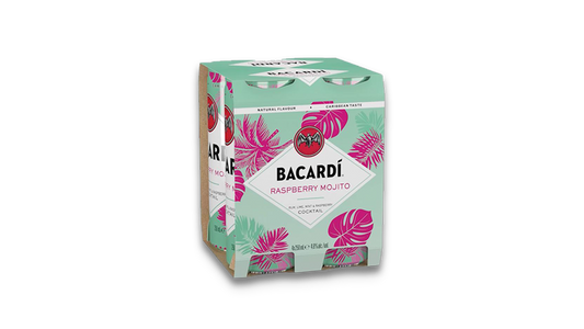 Bacardi Raspberry Mojito 4x250ml | 4.8% ABV