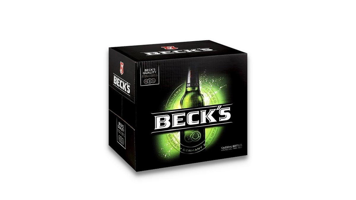 Beck's Lager Bottles 12x330ml | 4.0% ABV