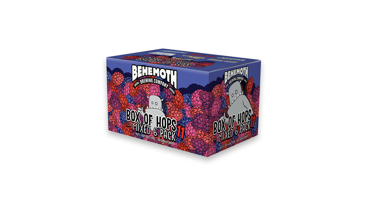 Behemoth Box Of Hops Mixed 6 Pack Cans 6x330ml  | 4.2% - 8.0% ABV