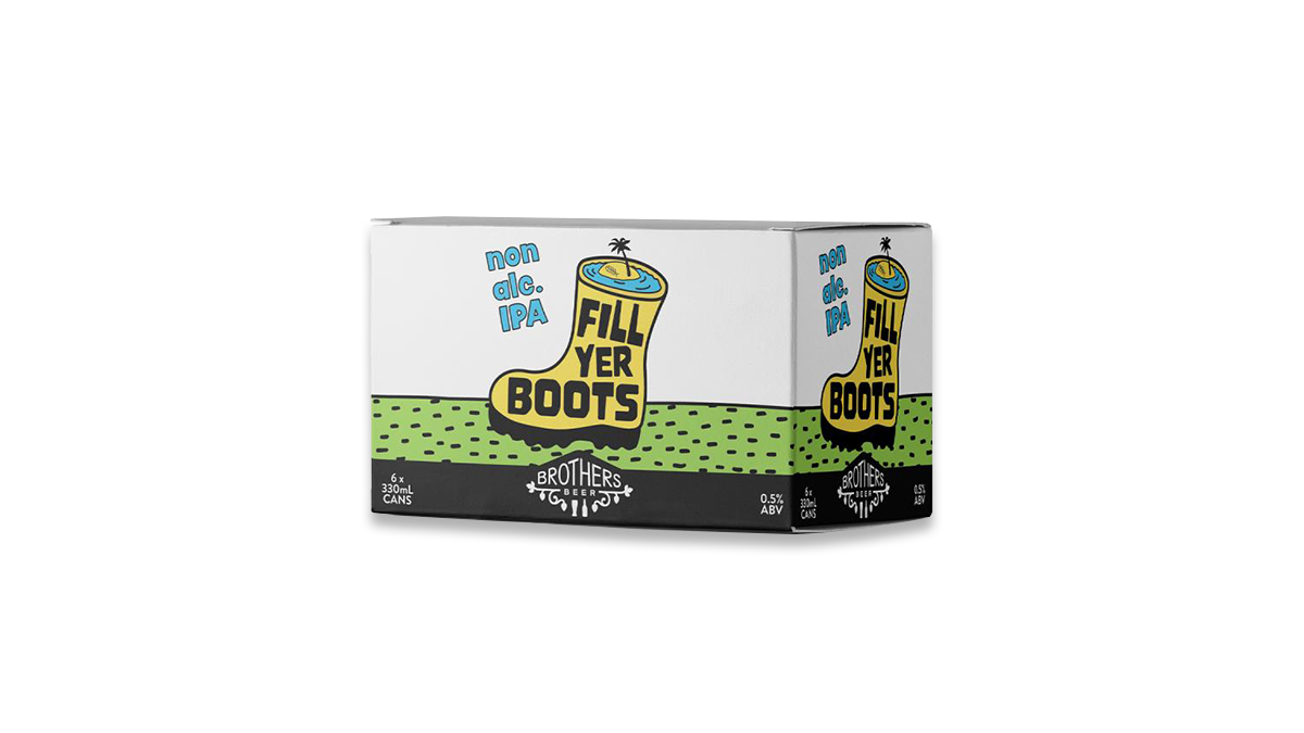 Brothers Beer Fill Yer Boots Cans 6x330ml | 0.5% ABV