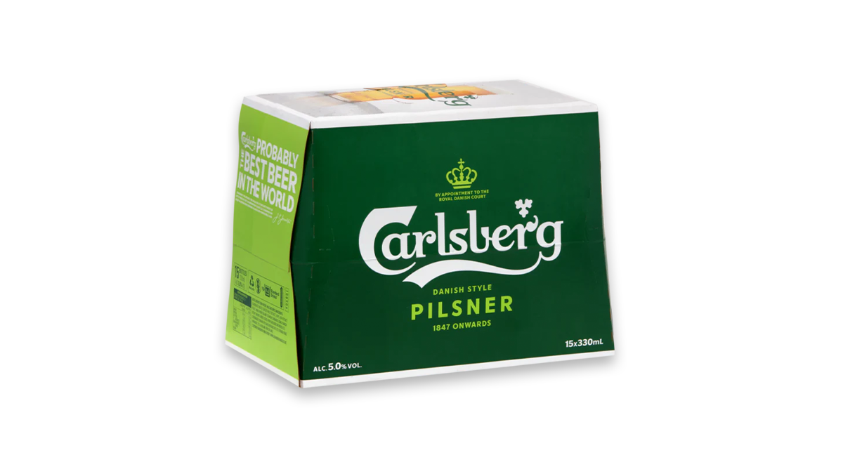 Carlsberg Pilsner Bottles 15x330ml | 5.0% ABV