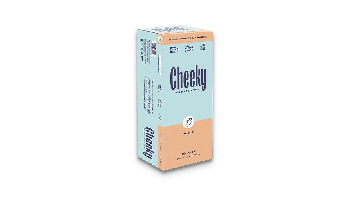 Cheeky Peach Iced Tea Cans 10x330ml | 6.5% ABV