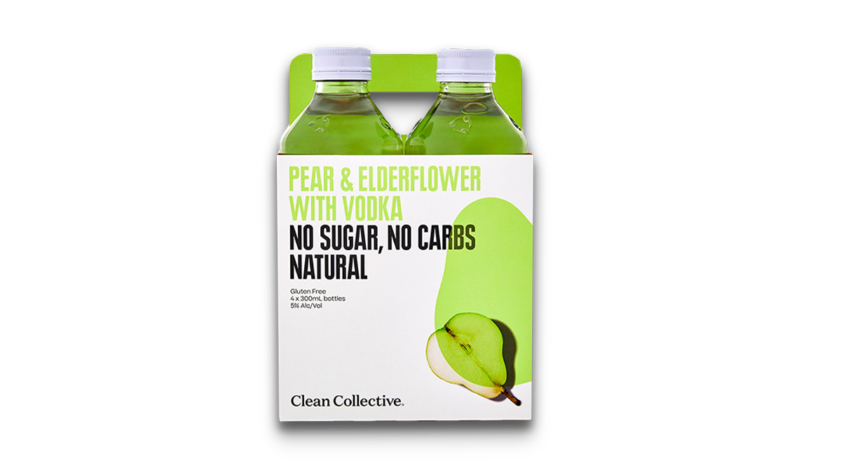 Clean Co Pear & Elderflower with Vodka 4x300ml | 5 % ABV