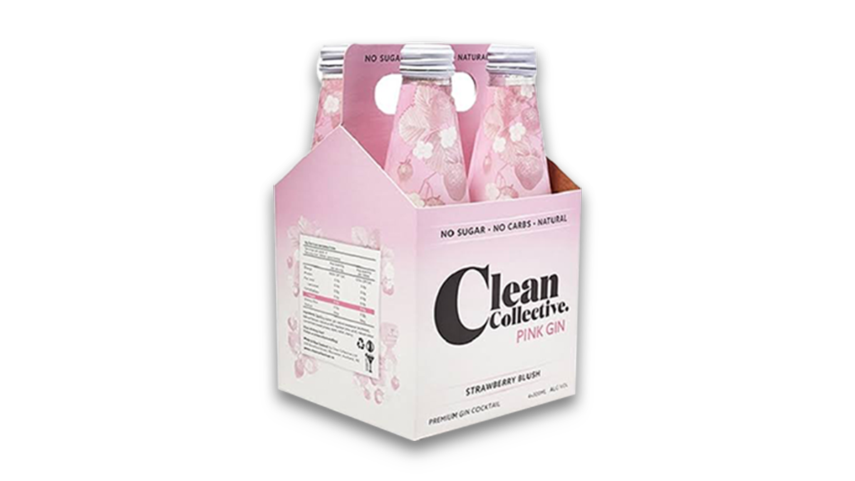 Clean Co Pink Gin Strawberry Blush 4x300ml | 5.0% ABV