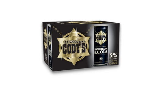 Cody's Bourbon Cola Cans 12x250ml | 4.8% ABV