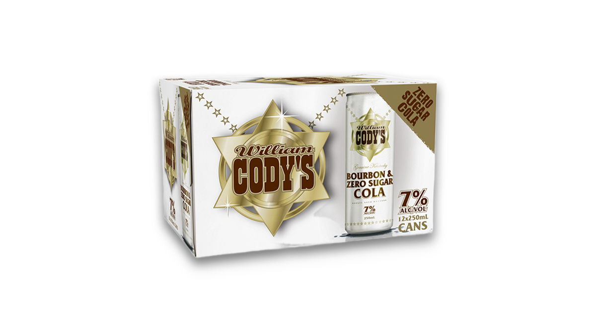 Cody's Zero Sugar Cola 12x250ml | 7.0% ABV