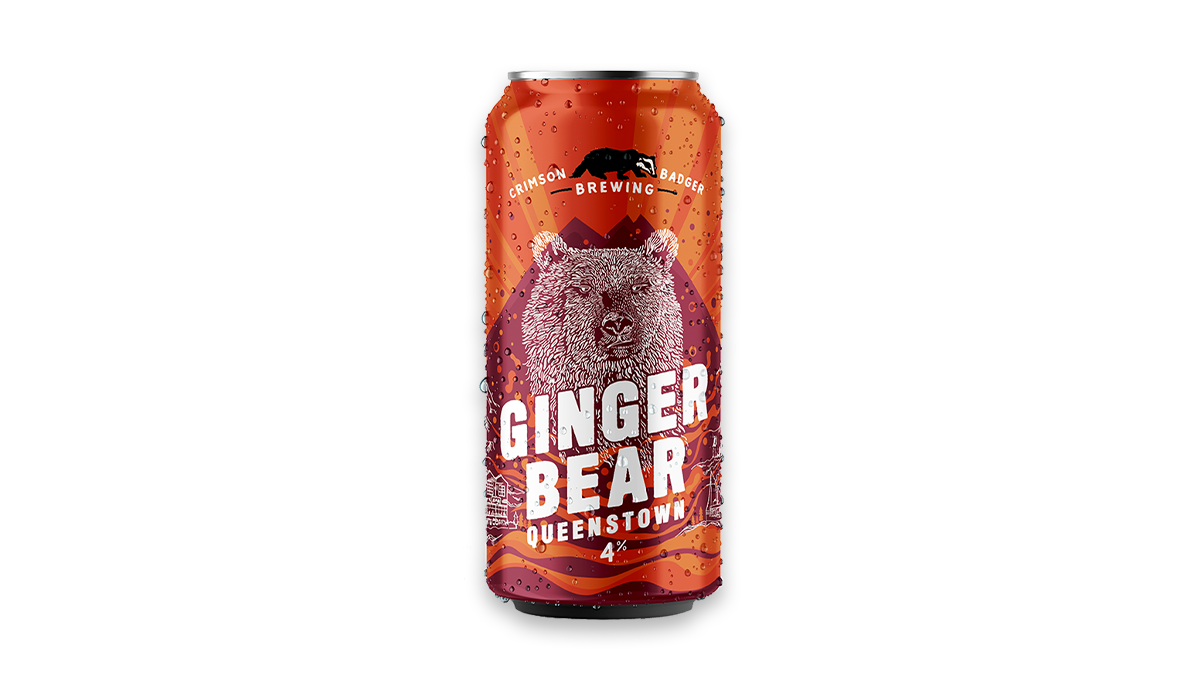 Crimson Badger Brewing Ginger Bear 440ml Can | 4.0% ABV