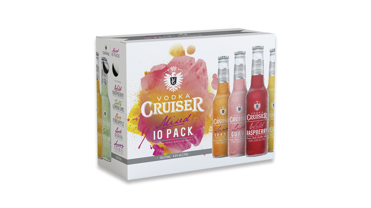 Vodka Cruiser Mix Bottles 10x275ml | 4.8% ABV