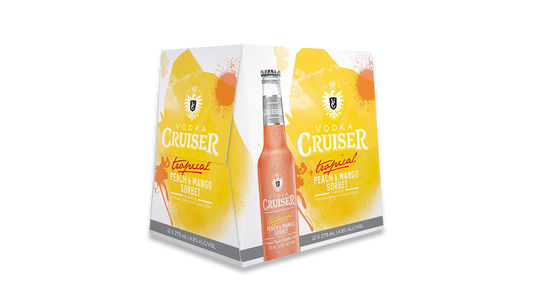 Vodka Cruiser Peach Mango Bottles 12x275ml | 4.8% ABV