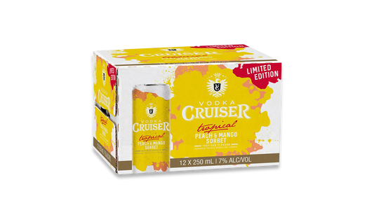 Vodka Cruiser Peach Mango Cans 12x250ml | 7.0% ABV