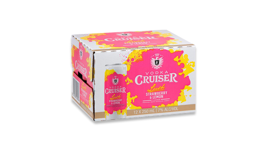 Vodka Cruiser Strawberry & Lemon Cans 12x250ml | 7.0% ABV