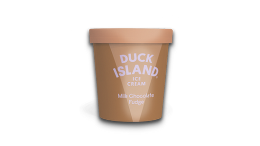 Duck Island Milk Chocolate Fudge Ice Cream 472ml