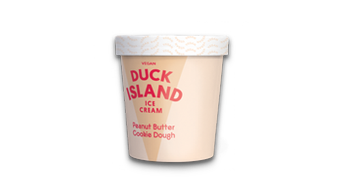 Duck Island Peanut Butter Cookie Dough Vegan Ice Cream 472ml