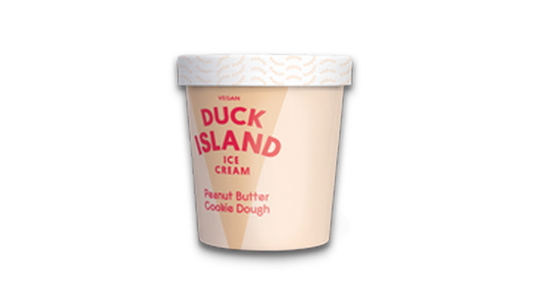 Duck Island Peanut Butter Cookie Dough Vegan Ice Cream 472ml