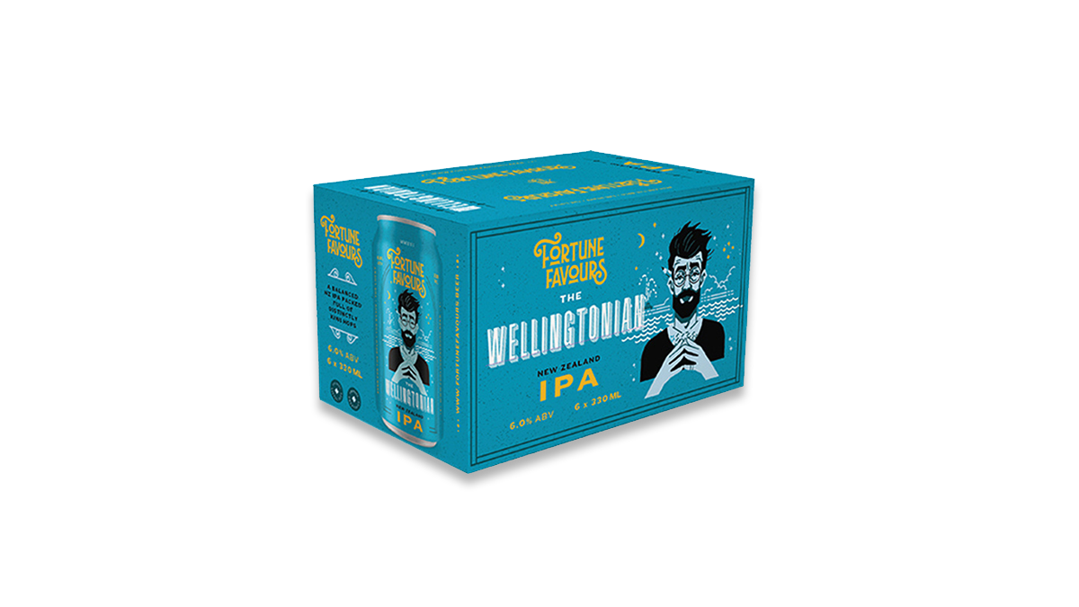 Fortune Favours The Wellingtonian NZ IPA Cans 6x330ml | 6.0% ABV