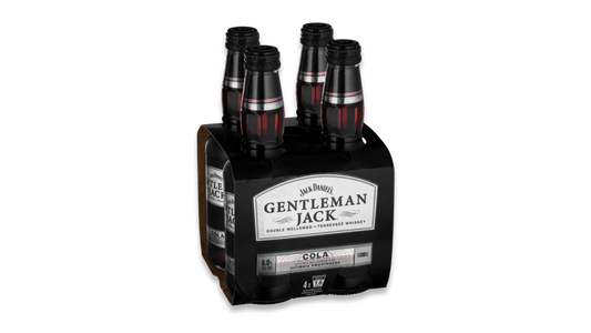 Gentleman Jack & Cola Bottles 4x330ml | 6.0% ABV