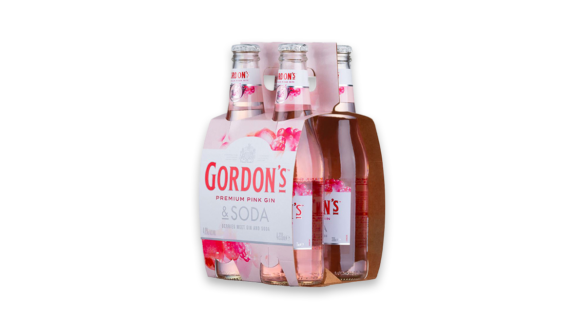 Gordon's Pink Gin & Soda 4x330ml | 4.0% ABV