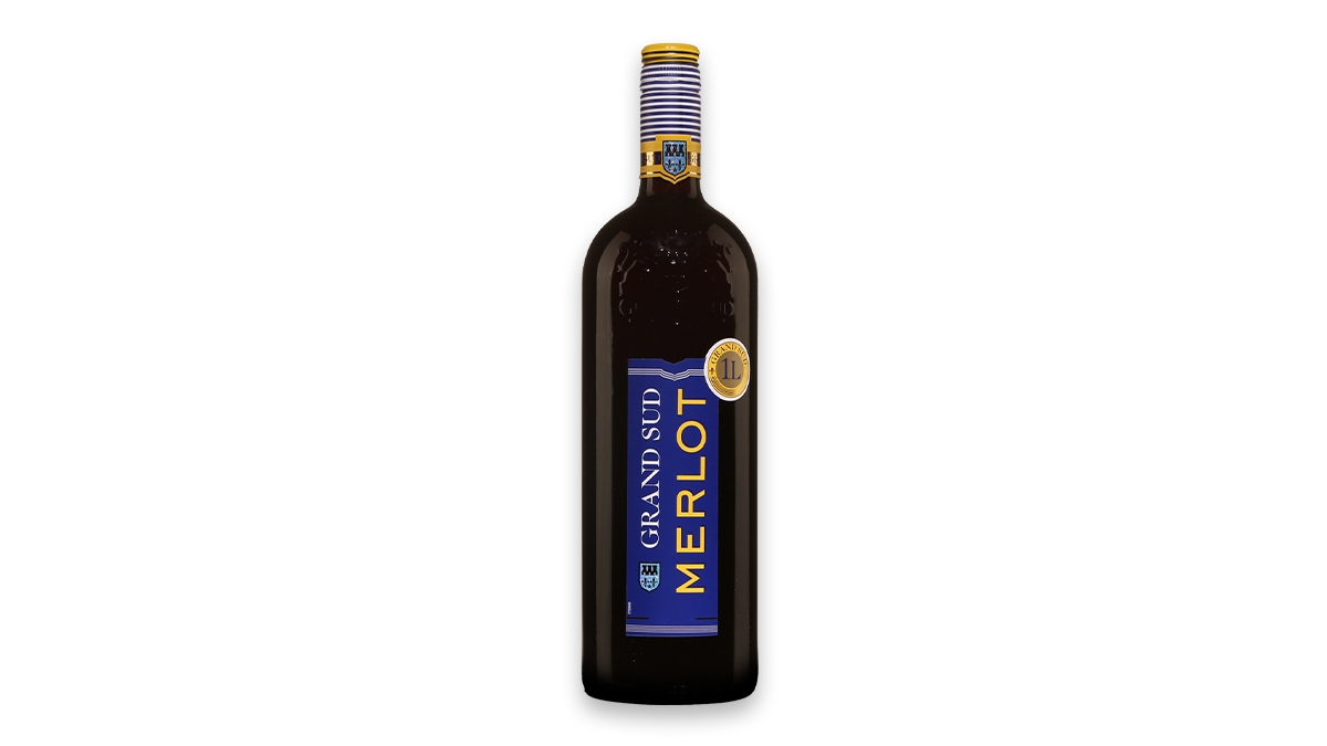 Grand Sud French Merlot Red Wine 1L | 13.0% ABV