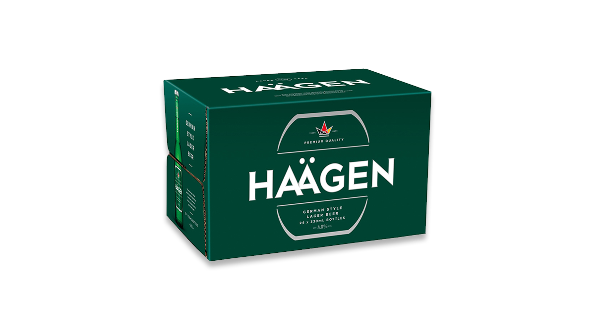 Haägen Lager Bottles 24x330ml | 4.0% ABV