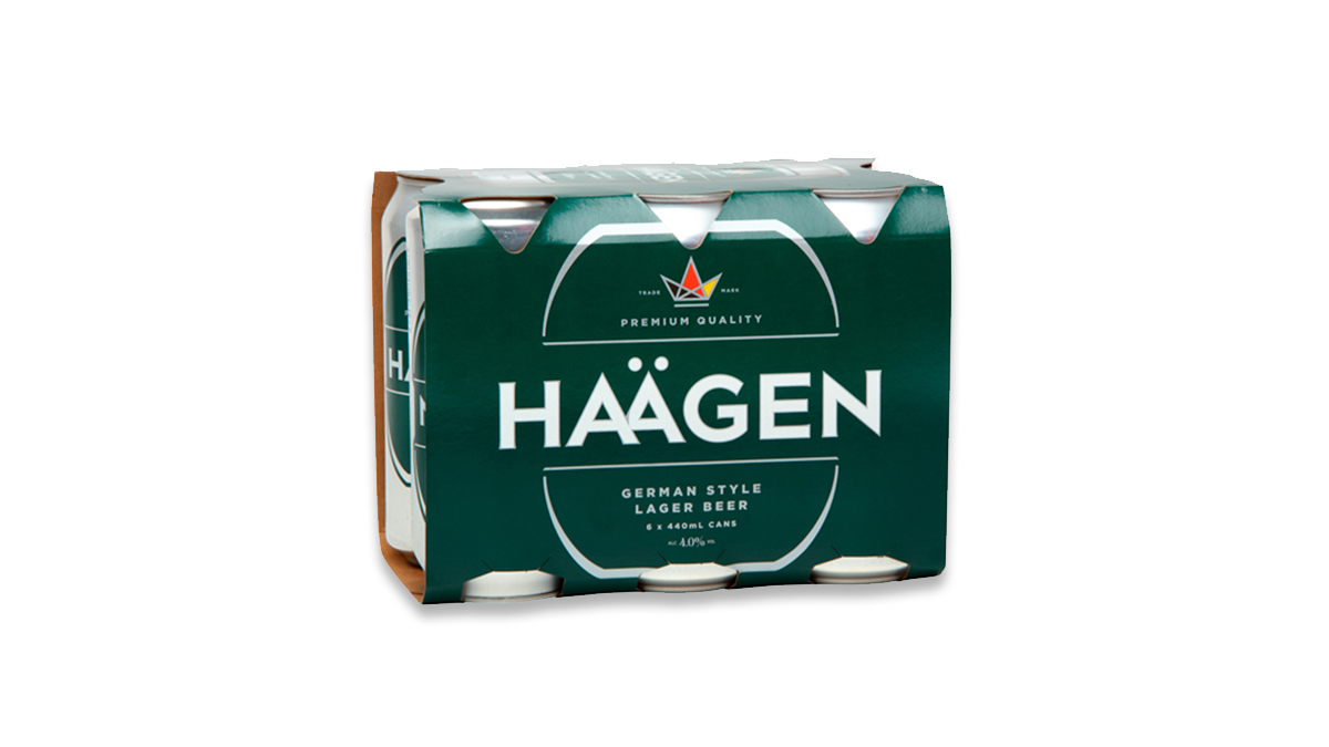 Haägen Lager Cans 6x440ml | 4.0% ABV