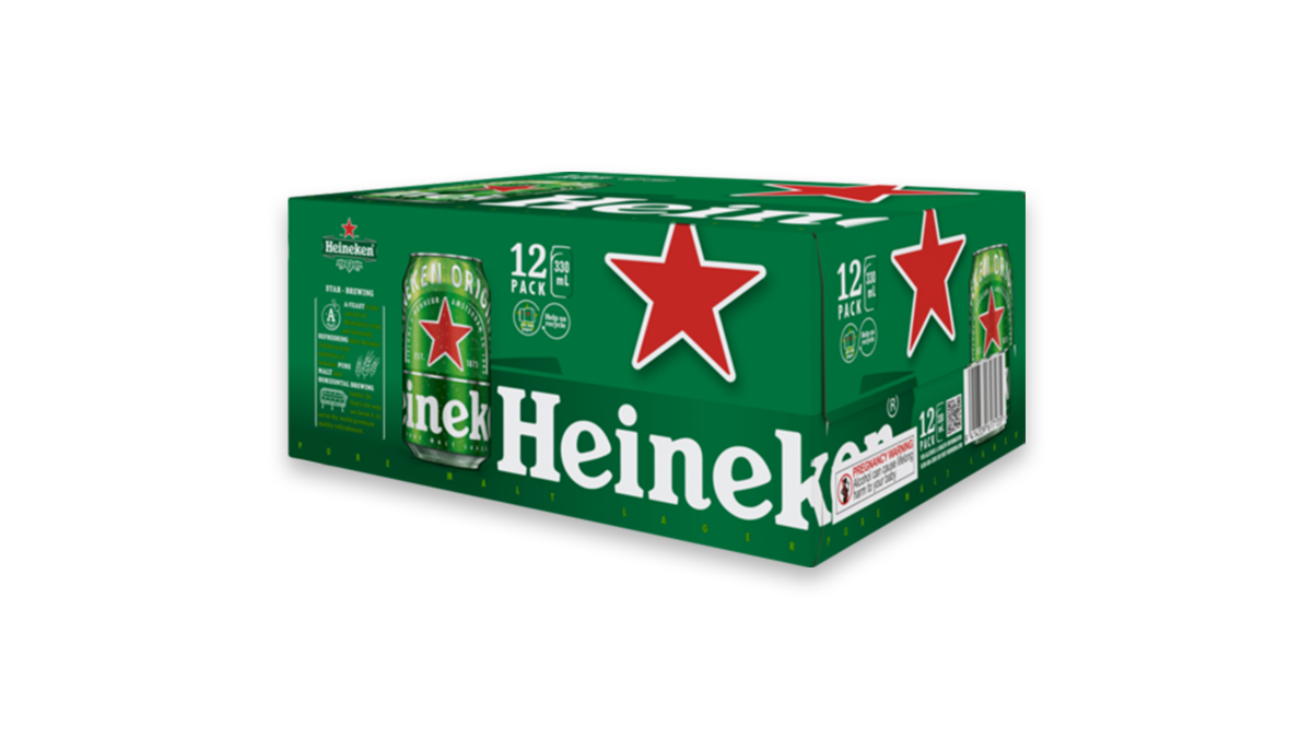 Heineken Lager Cans 12x330ml | 5.0% ABV