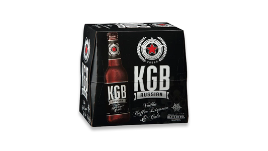 KGB Black Russian Vodka Premix Bottles 12x275ml | 4.8% ABV