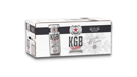 KGB Lemon Ice Vodka Premix Cans 18x250ml | 7.0% ABV