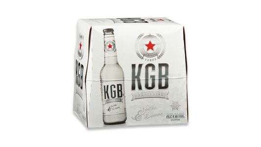 KGB Lemon Vodka Premix Bottles 12x275ml | 4.8% ABV