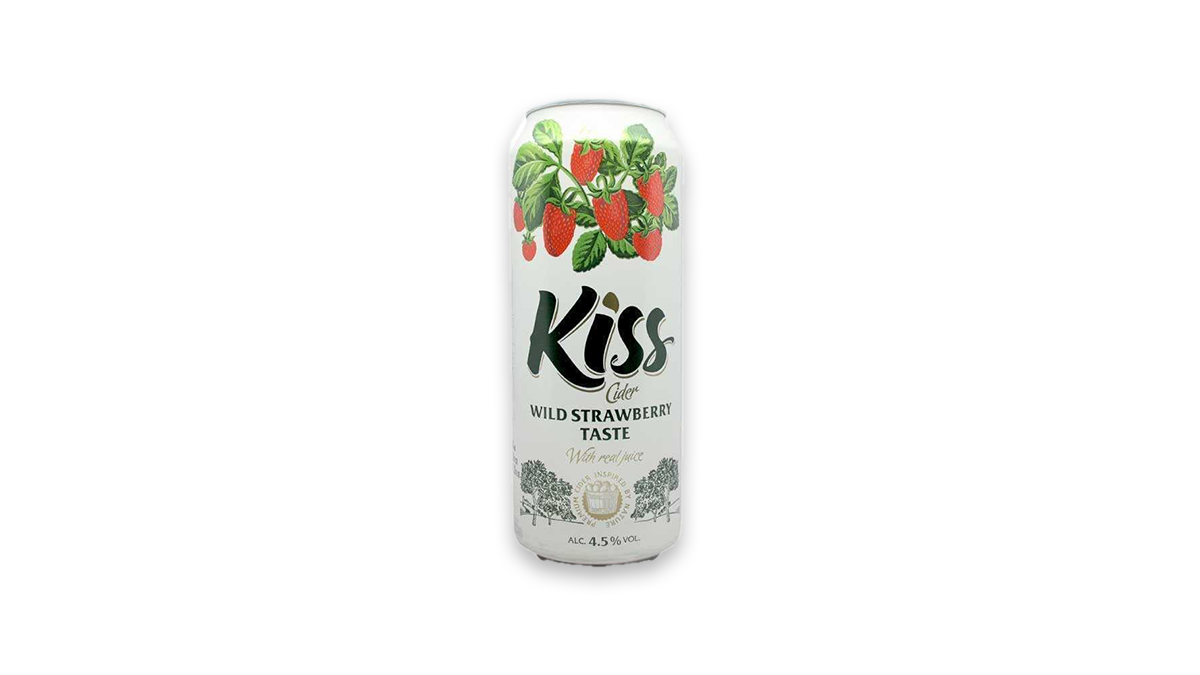 Kiss Wild Strawberry Cider Can 500ml | 4.5% ABV