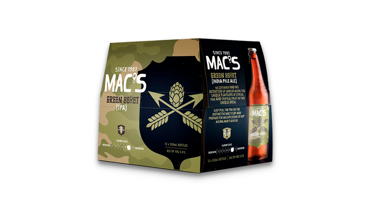 Mac's Green Beret IPA 12×330ml | 5.4% ABV