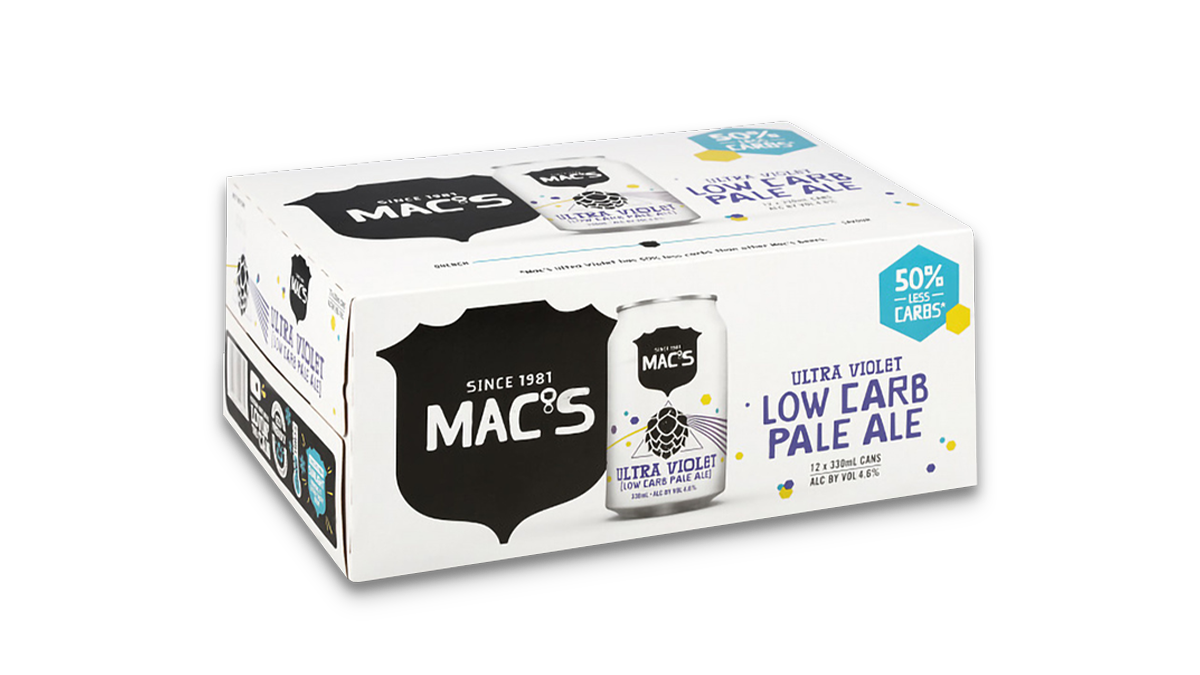 Mac's Ultra Violet Low Carb Pale Ale Cans 12x330ml | 4.6% ABV