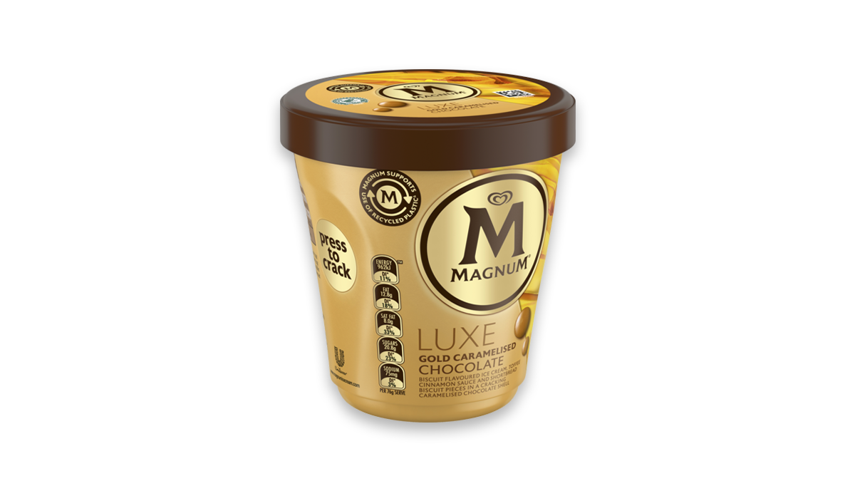 Magnum Gold Caramelised Chocolate Ice Cream Tub 440ml