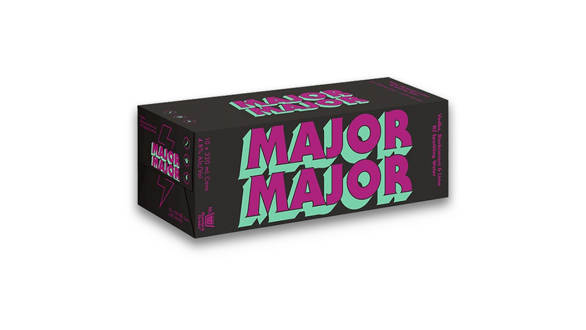 Major Major Vodka Blackcurrant & Lime Cans 10x330ml | 4.8% ABV