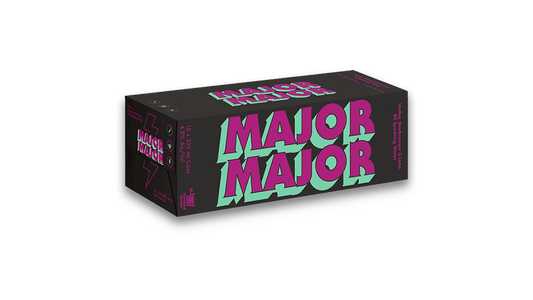 Major Major Vodka Blackcurrant & Lime Cans 10x330ml | 4.8% ABV