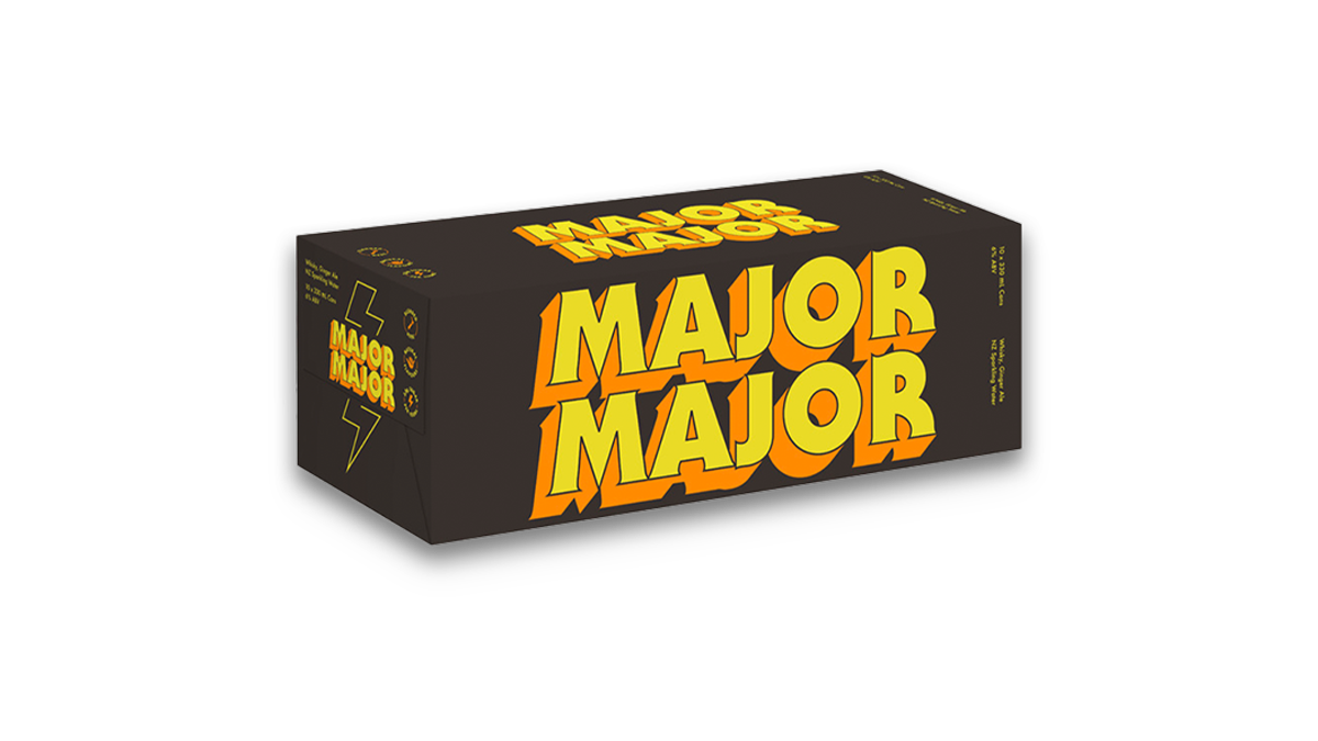 Major Major Whisky & Ginger Ale Cans 10x330ml | 6.0% ABV