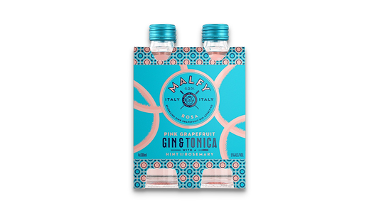 Malfy Rosa Gin & Tonic Bottles 4x300ml | 5.0% ABV