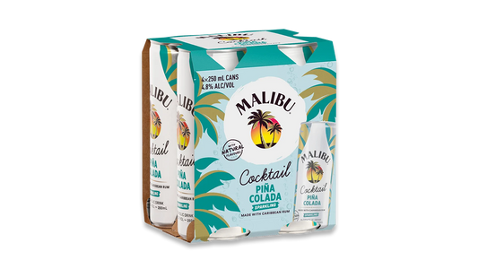 Malibu Pina Colada Cans 4x250ml | 5.0% ABV