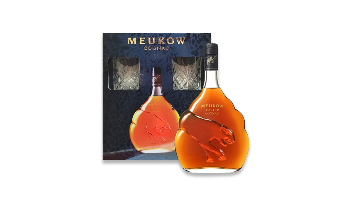 Meukow VSOP Cognac + 2 Glasses Gift Pack 700ml | 40.0% ABV