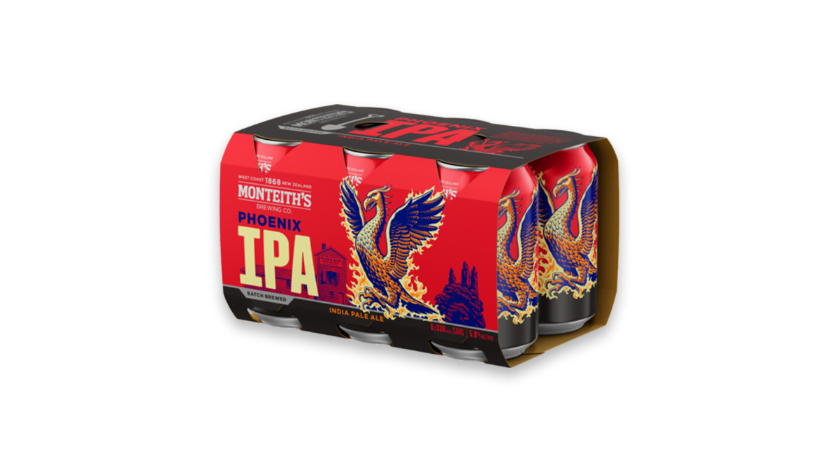 Monteith's Batch Brewed Phoenix IPA Cans 6x330ml | 5.2% ABV