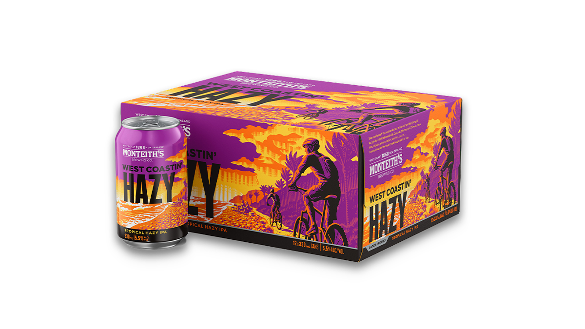 Monteiths West Coastin' Hazy Cans 12x330ml | 5.5% ABV