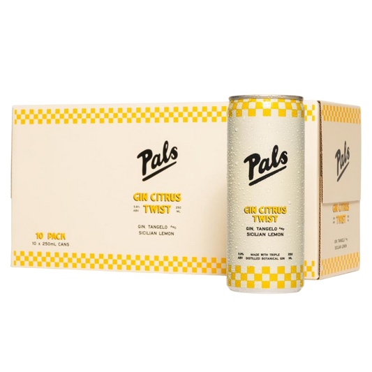 Pals Gin Citrus Twist Cans 10 x 250ml | 5.8% ABV