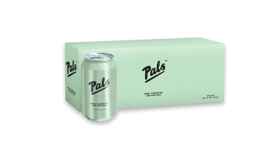 Pals Vodka, Lime & Soda 10x330ml | 5.0% ABV