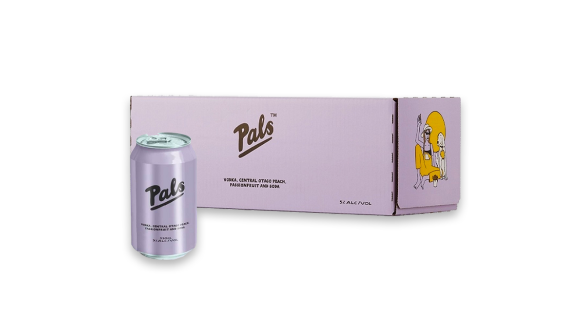 Pals Vodka Peach, Passionfruit & Soda Cans 10x330ml | 5.0% ABV