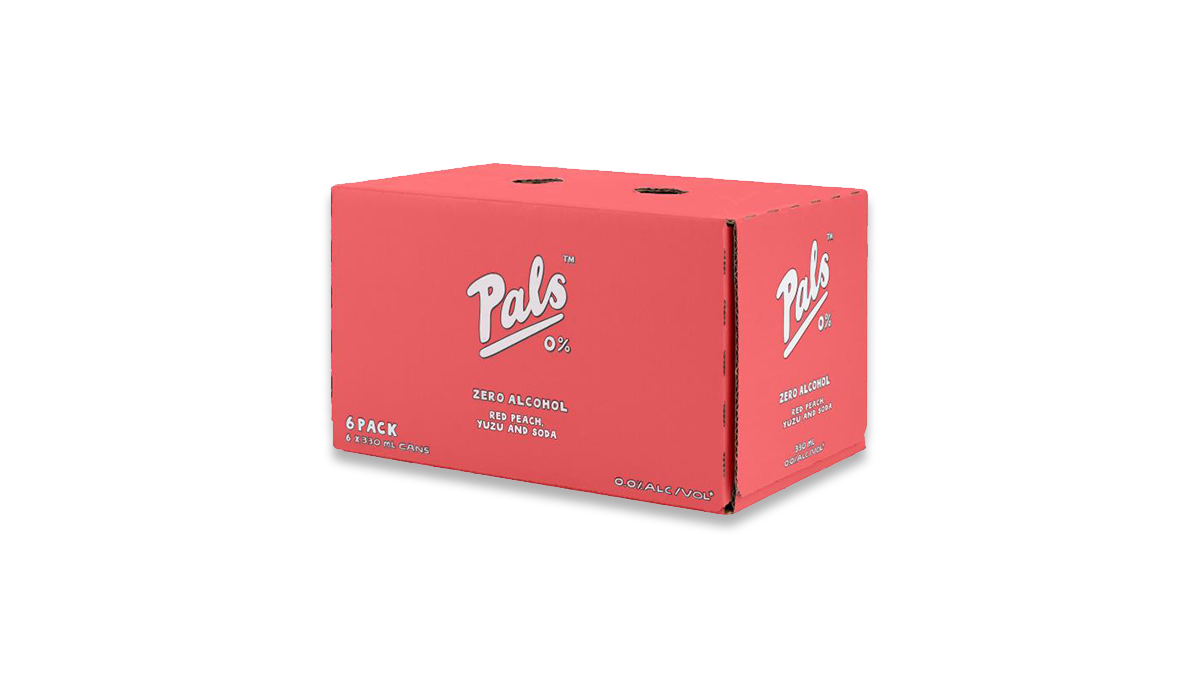 Pals Zero Red Peach & Yuzu Cans 6x330ml | 0.0% ABV