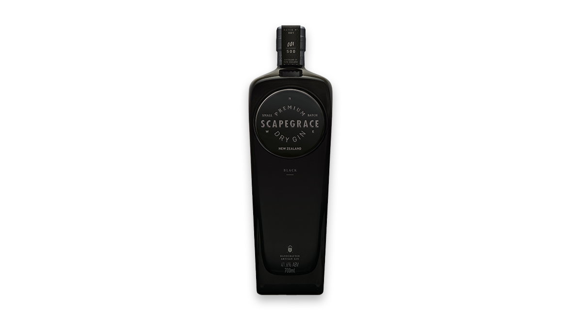 Scapegrace NZ Black Gin 700ml | 41.6% ABV